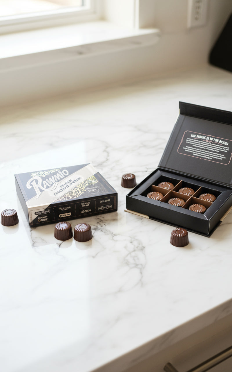 Rawmio Coconut Milk Chocolate Bonbons, 6ea