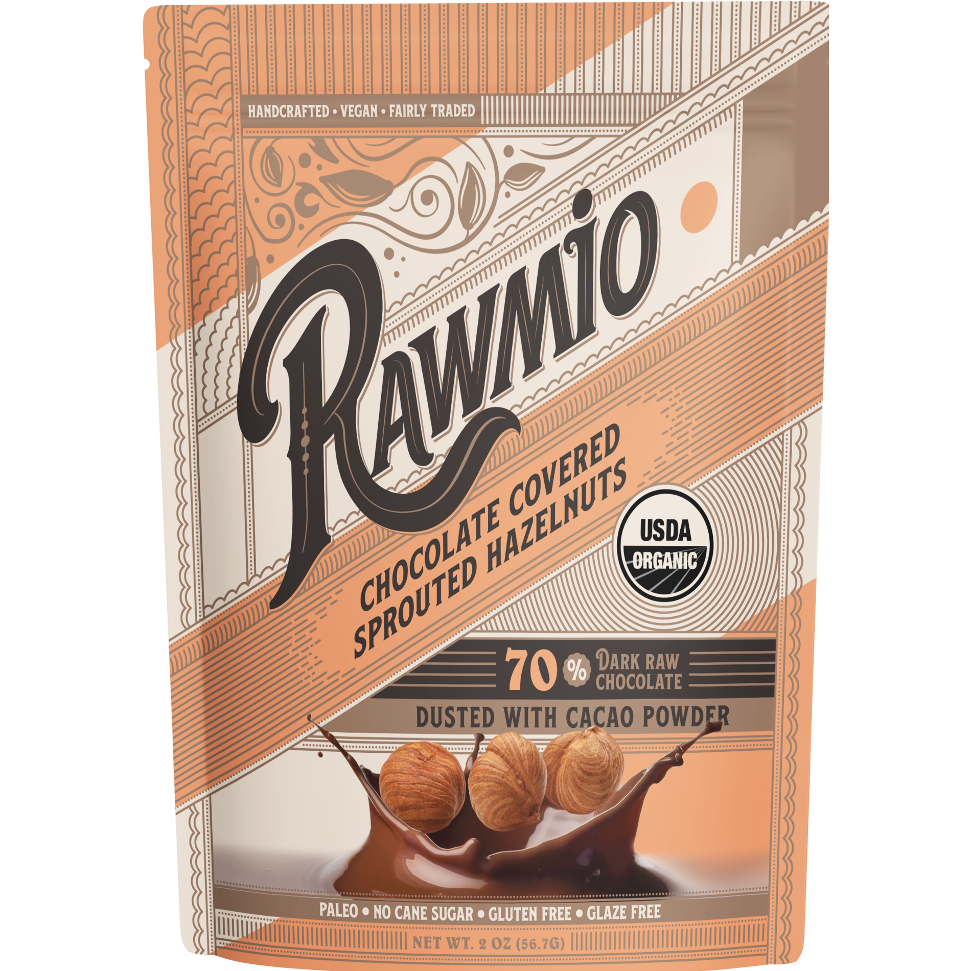 Chocolate Covered Sprouted Hazelnuts