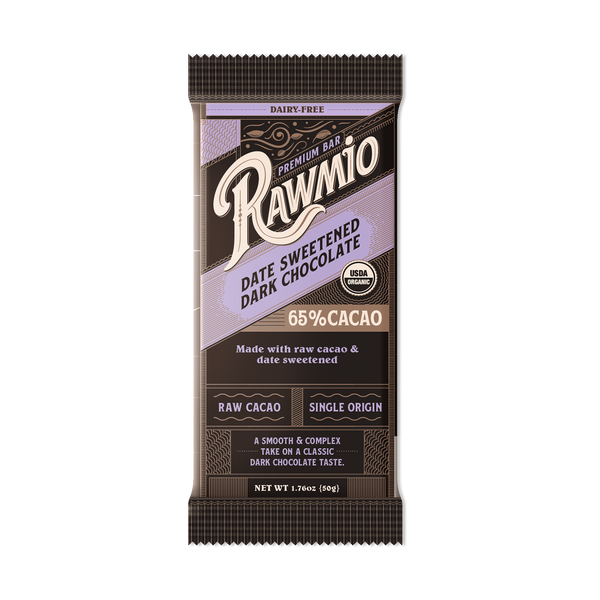 Premium Date Sweetened Dark Chocolate Bar - 65% Cacao